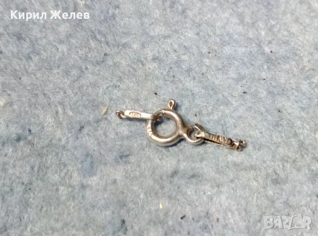 СТАРА СРЕБЪРНА ЗАКОПЧАЛКА За КОЛИЕ ВЕРИЖКА ГРИВНА СРЕБРО 925 ITALY КАРАБИНКА За СИНДЖИР 49876, снимка 6 - Други - 49125112