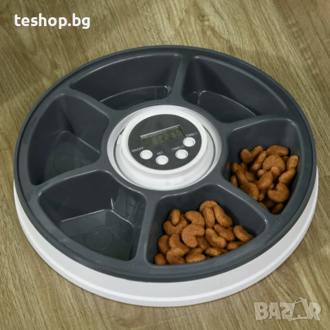 Автоматичен диспенсър за храна за домашни любимци с таймер
