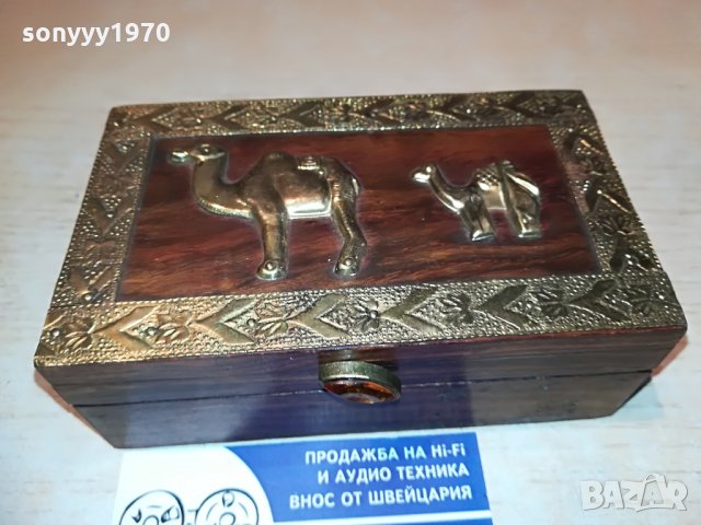 красива дървена кутия с камили-13х8х5см, снимка 11 - Колекции - 28715398