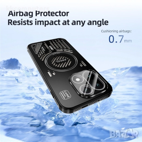 ABEEL Магнитен калъф за OnePlus 15 5G- Алуминиева сплав + PC +TPU, Magsafe, Защита от прегряване, Вк, снимка 11 - Калъфи, кейсове - 52611031