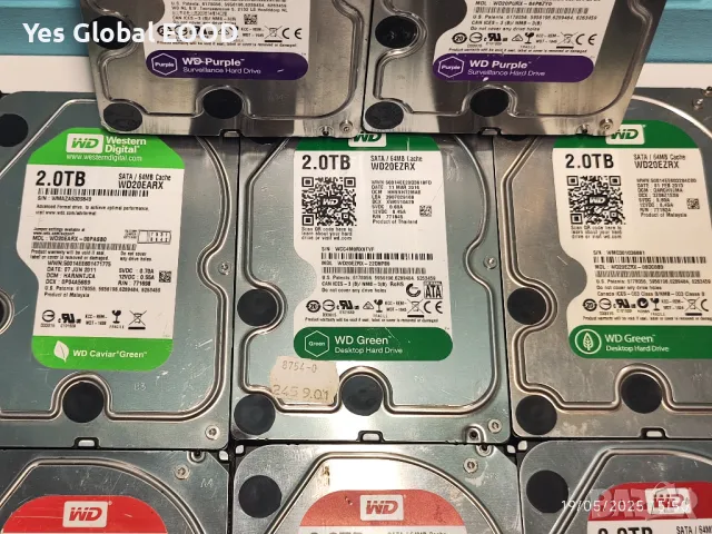 WD HDD 3.5 2TB - Твърди дискове / Хард диск за компютър / DVR - NVR, снимка 3 - Твърди дискове - 49858124