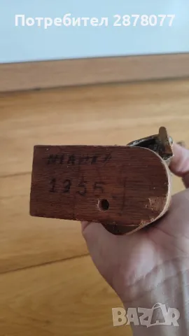 Стара африканска фигура от бронз и дърво, сувенир от Niamey 1955 година, снимка 6 - Антикварни и старинни предмети - 49696456