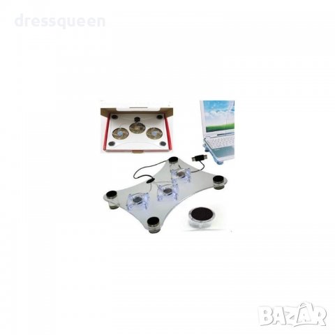 738 Охладител за лаптоп с вградени диоди, снимка 3 - Други стоки за дома - 37460116