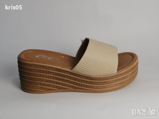 Дамски чехли платформа, снимка 1