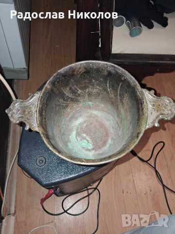 Antique Christofle Champagne Cooler, Silver Plated, 1913 Monogram., снимка 5 - Други - 51970014