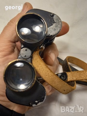 стар немски бинокъл Kosmos Knirps 6x25 D.r.g.m    1/3, снимка 5 - Антикварни и старинни предмети - 43701325