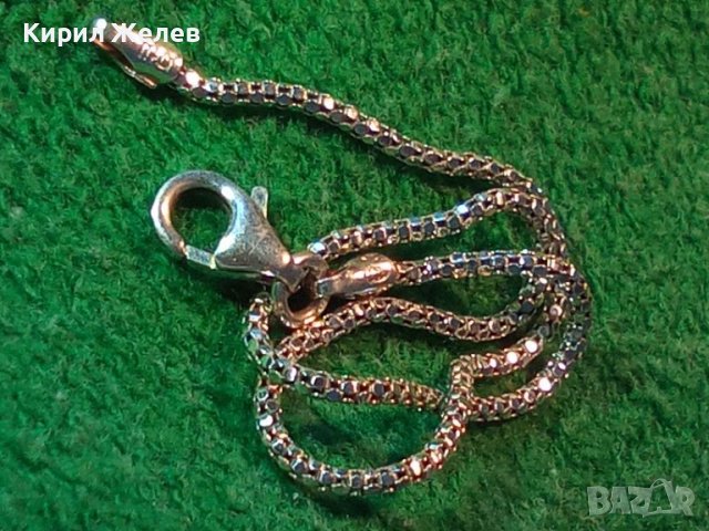 ФИНА СРЕБЪРНА ГРИВНИЧКА СРЕБРО 925 ГРИВНА ВИНТИДЖ АРТ ПЛЕТКА 43832, снимка 3 - Гривни - 45904009