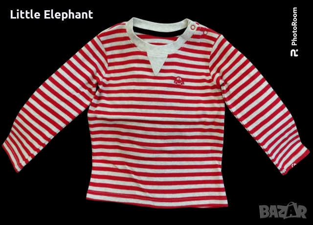 Блузка с дълъг ръкав за 18-24 мес момченце"Tiny little car",Англия/нова