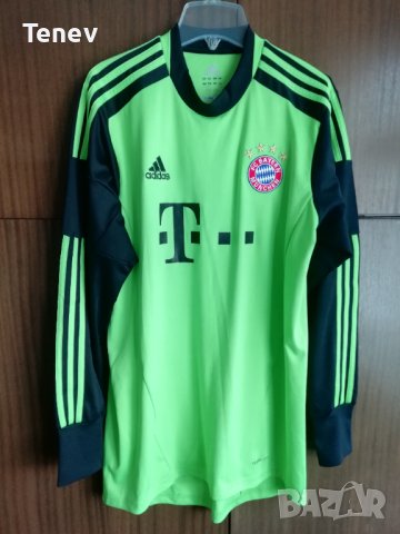 Bayern Munich Adidas оригинална вратарска тениска фланелка блуза Байерн Мюнхен размер М, снимка 1 - Тениски - 43428878