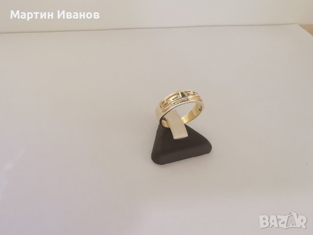 Златен пръстен унисекс , снимка 2 - Пръстени - 43604711