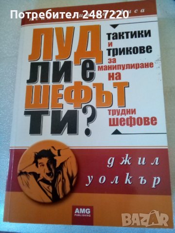 Луд ли е шефът ти?Джил Уолкър АМG 2008 г меки корици , снимка 1 - Специализирана литература - 37185675