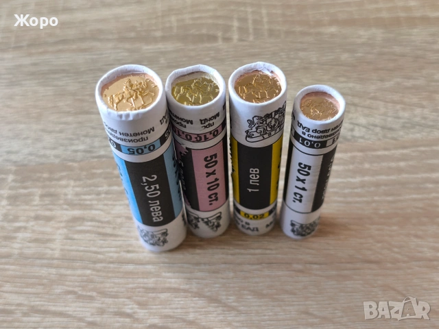 Лот от 4 броя банкови фишека 1 , 2 , 5 и 10 стотинки България , снимка 2 - Нумизматика и бонистика - 53338921