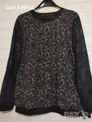 СТРАХОТНА БЛУЗА ЕФЕКТЕН ДЕСЕН 2XL, снимка 2 - Туники - 47487518