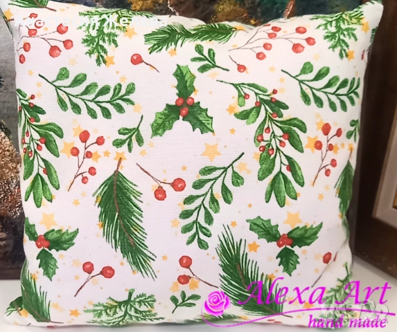 Коледна възглавница 40/40 см, снимка 3 - Декорация за дома - 52318905