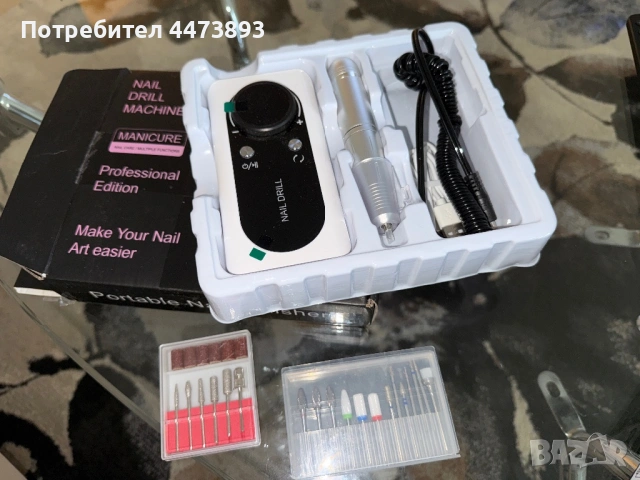 UV/LED лампа за маникюр + електрическа пила, снимка 3 - Продукти за маникюр - 53072445