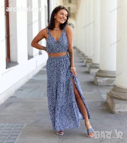 Дамски комплект от две части топ и пола Endrizzi, 4цвята , снимка 2 - Комплекти - 50210857