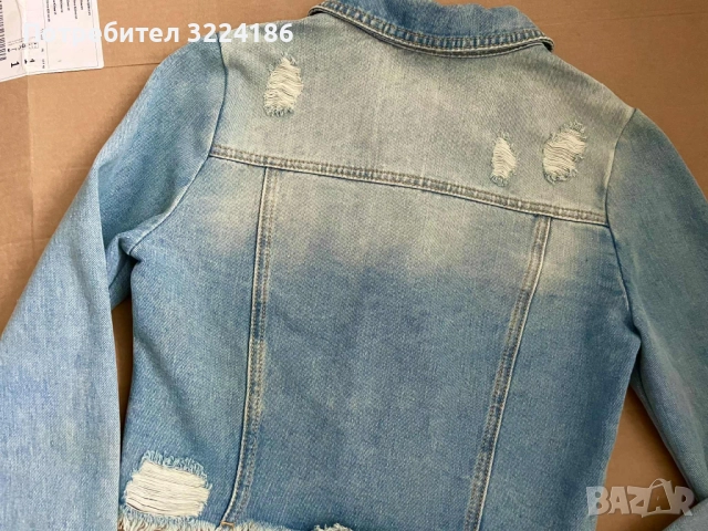 Дънково яке! Ново! ХС размер, снимка 3 - Якета - 49509665