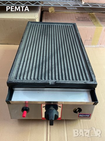 Професионална Газова Скара чугунена плоча Оребрена , 31х57 см(2,9 Kw) + газова защита CE, снимка 3 - Обзавеждане за заведение - 34818304