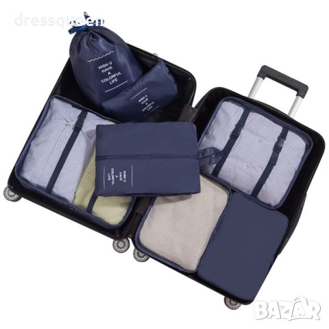 3984 Комплект чанти органайзери за куфар 8 части, снимка 9 - Органайзери - 44013046