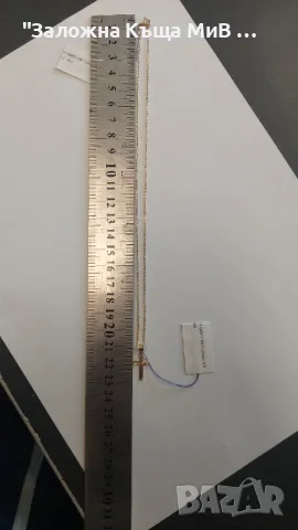 Златен синджир с кръстче 14к, 2,19гр 0.5гр, снимка 2 - Колиета, медальони, синджири - 48322925