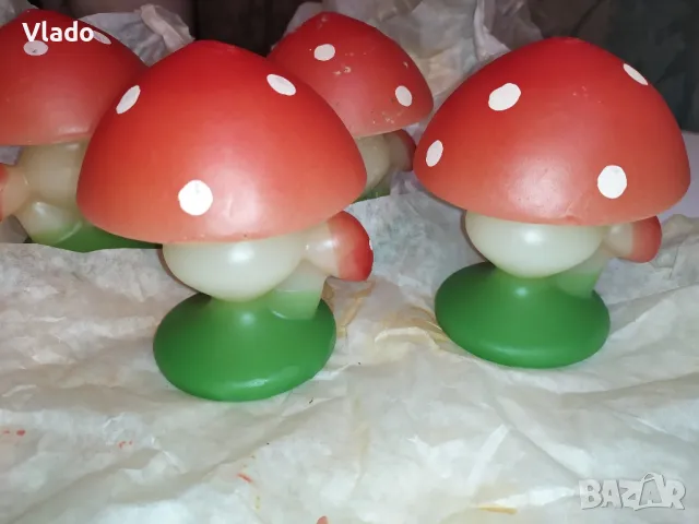 Свещи с формата на гъби , снимка 2 - Декорация за дома - 47466767
