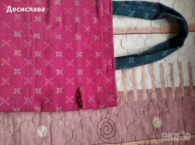 Стара чанта от вълнен плат 50 годишна, снимка 2 - Други ценни предмети - 29067707