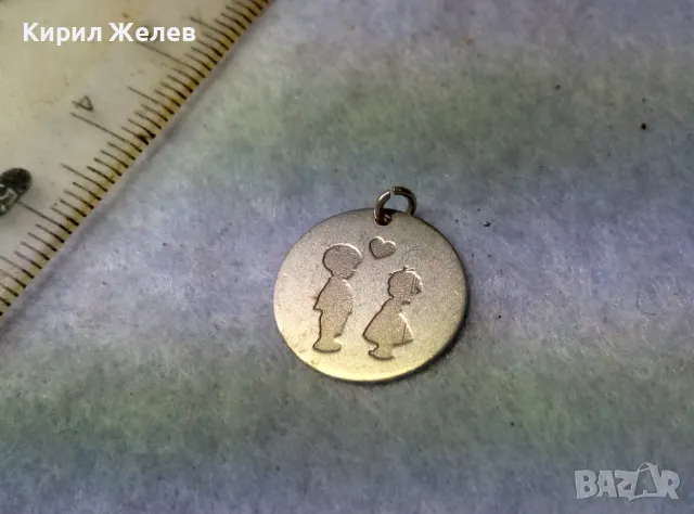 СИМПАТИЧЕН ДЕТСКИ СРЕБЪРЕН МЕДАЛЬОН МАТИРАНО СРЕБРО 925 ПРОБА 38435, снимка 3 - Колиета, медальони, синджири - 49757733