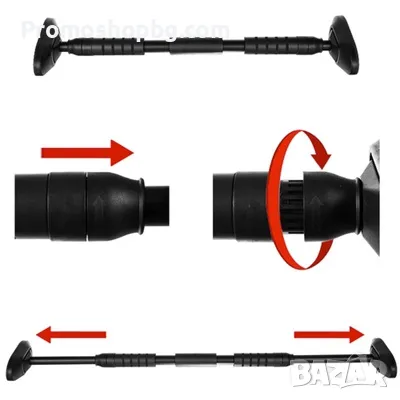 Регулируем стоманен лост за набирания Trizand, товароносимост 180 кг, снимка 4 - Фитнес уреди - 49020037