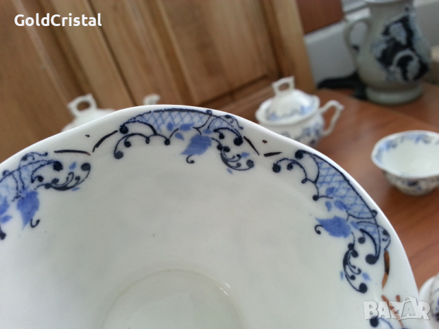 Стар   порцеланов сервиз за кафе фин порцелан, снимка 9 - Антикварни и старинни предмети - 36401872