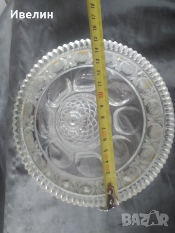 стара кристална ваза арт деко, снимка 3 - Антикварни и старинни предмети - 32815075