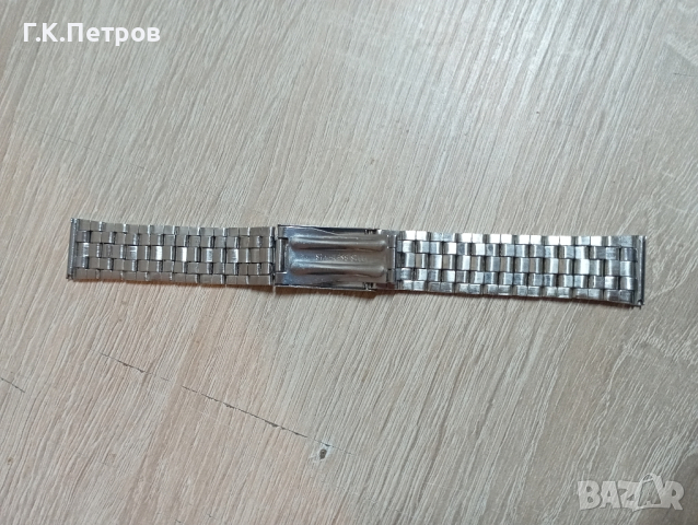 Стоманена верижка за часовник-20мм, снимка 4 - Каишки за часовници - 44898799