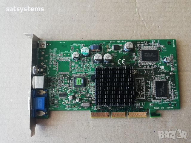 Видео карта NVidia GeForce 4 Creative (8877 VER:100 ) 64MB DDR 128bit AGP, снимка 1 - Видеокарти - 39153149