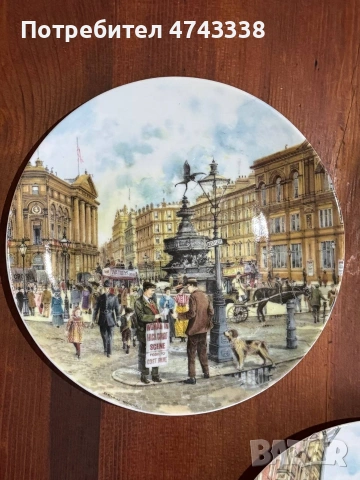 Лимитирана серия порцеланови английски чинии Davenport Pottery , снимка 4 - Антикварни и старинни предмети - 53563788