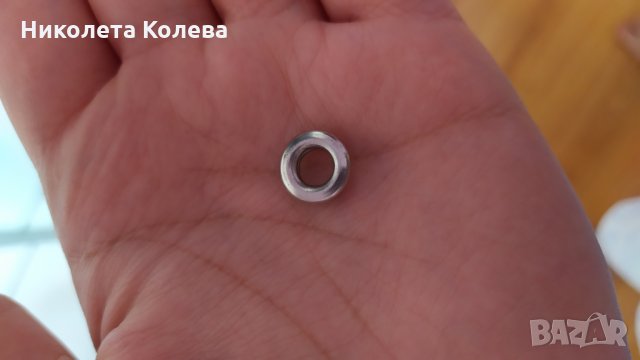 Кожен панталон с връзки и капси, снимка 5 - Панталони - 26612191