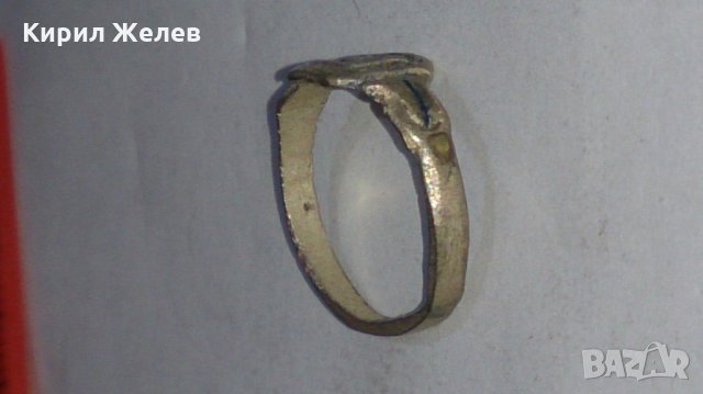 Стар пръстен уникат над стогодишен сачан - 59871, снимка 3 - Пръстени - 29003457