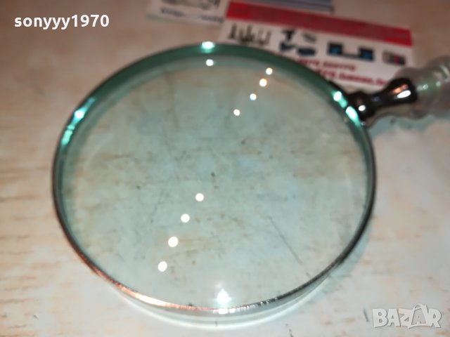 поръчана-лупа инокс стъклена дръжка-внос германия 2807211025, снимка 7 - Антикварни и старинни предмети - 33648452