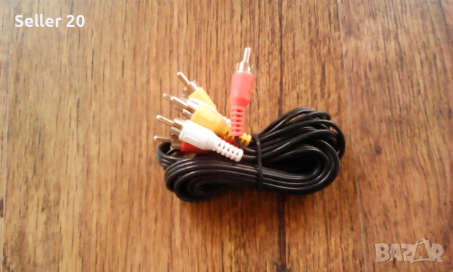 Кабел за DVD video audio TV с чинчове и скарт букса, снимка 2 - Плейъри, домашно кино, прожектори - 51959243