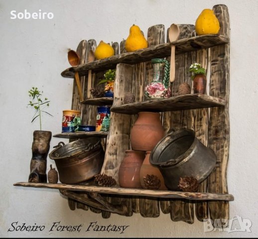 Етажерка битова. Етно, снимка 2 - Етажерки - 43447668
