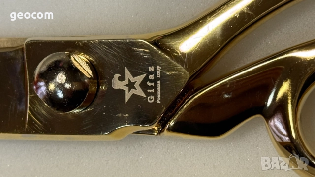 Gifaz Italy Dressmaker's Scissors Gold Cut 12"-30cm (Нова), снимка 4 - Антикварни и старинни предмети - 52751374