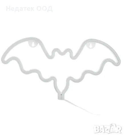 Натолна лампа, прилеп, LED, лилав, 35x1.2x16.5см, снимка 2 - Настолни лампи - 47542913