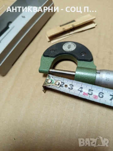 Соц Стар Немски Микрометър Шублер 25мм., снимка 8 - Антикварни и старинни предмети - 50554126