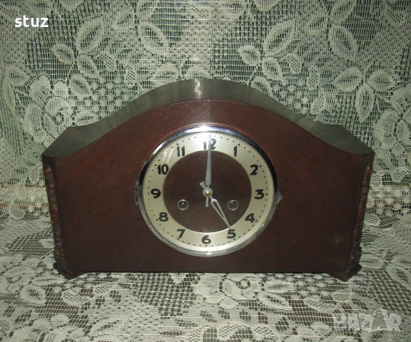 Настолен/каминен механичен часовник с гонгове Kienzle, снимка 1