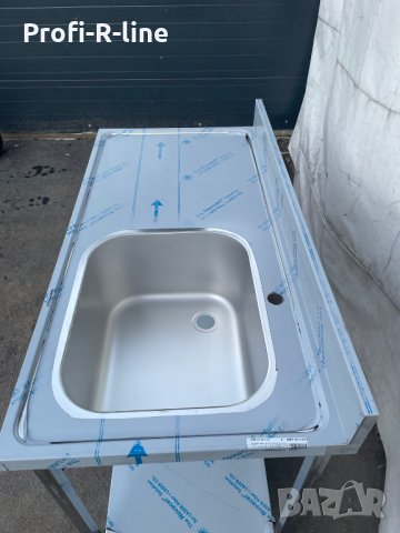 Мивка с работен плот 120/60 см, снимка 7 - Обзавеждане за заведение - 35216375