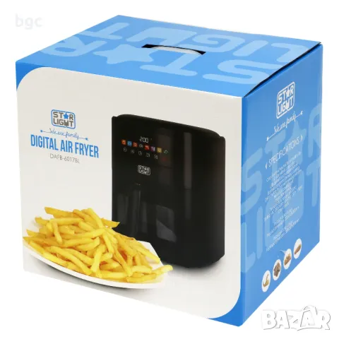 Нов Цифров Фритюрник с Горещ Въздух Star-Light Airfryer 6-та Серия , 1700W, 6 л