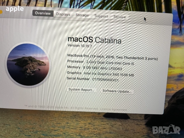  13" Core i5 MacBook А1708 (2016), снимка 9 - Лаптопи за дома - 52477540