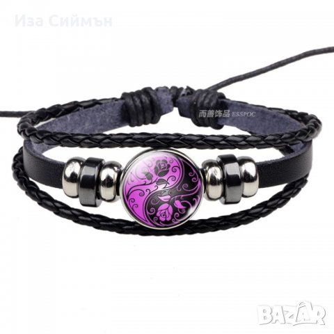 Кожени гривни Ин и Ян