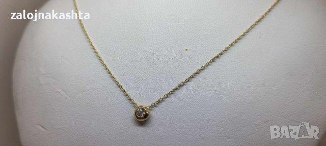 Ново Златно колие-1,82гр/14кр, снимка 4 - Колиета, медальони, синджири - 43447432