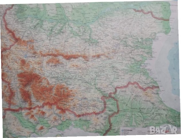 Продавам карта на Народна република България, снимка 2 - Други ценни предмети - 28896208