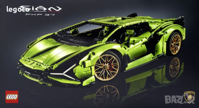 НОВО ЛЕГО 42115 Техник - Ламборгини Сиан FKP 37 LEGO 42115  TECHNIK - Lamborghini Sián FKP 37 42115, снимка 4 - Конструктори - 37161654