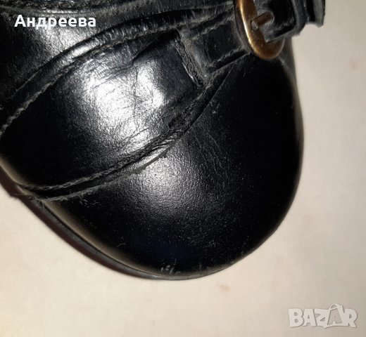 Обувки - ест. кожа, черни, снимка 8 - Дамски обувки на ток - 26976403